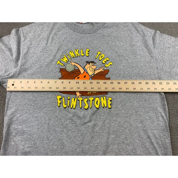 Vintage 2003 The Flintstones Men's Fred Flintstone Bowling Shirt Sz L/XL - Picture 6 of 9
